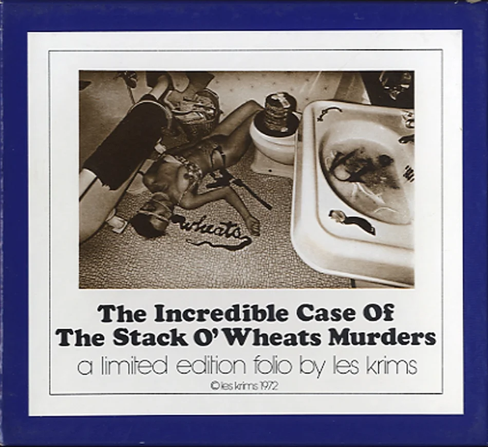 Les Krims created some of the most outlandish narrative productions of the early 1970s, with connotations to crime scene television series such as Dragnet, Colombo, Kojak, Banacek and Canon.