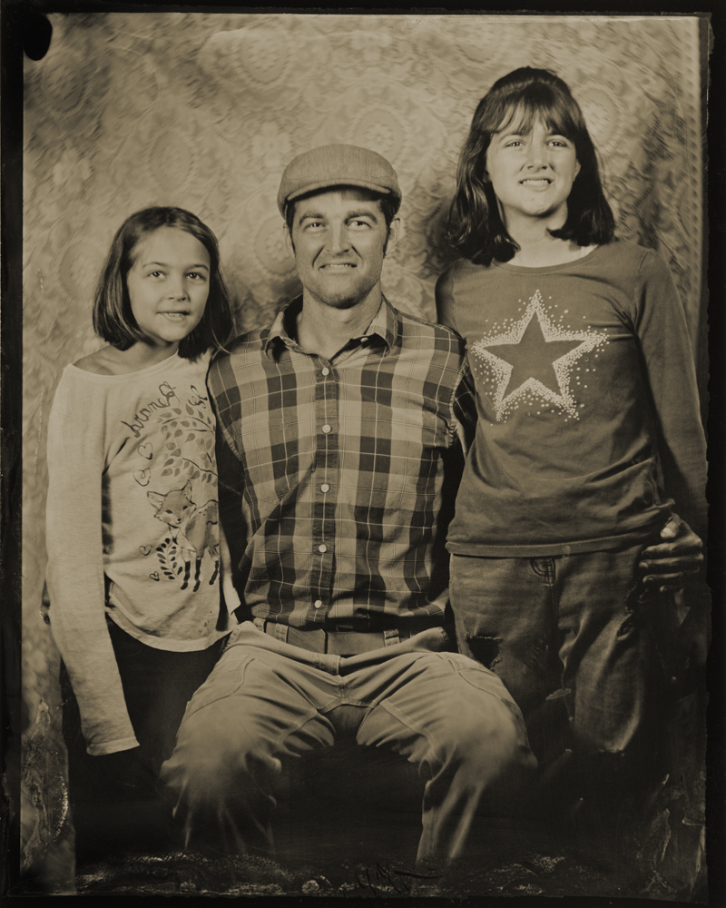 Nathan Hobbs and Daughters-Tintype